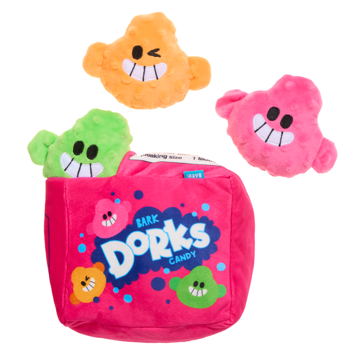 Dorks Plush Multi-Part + Enrichment Dog Toy