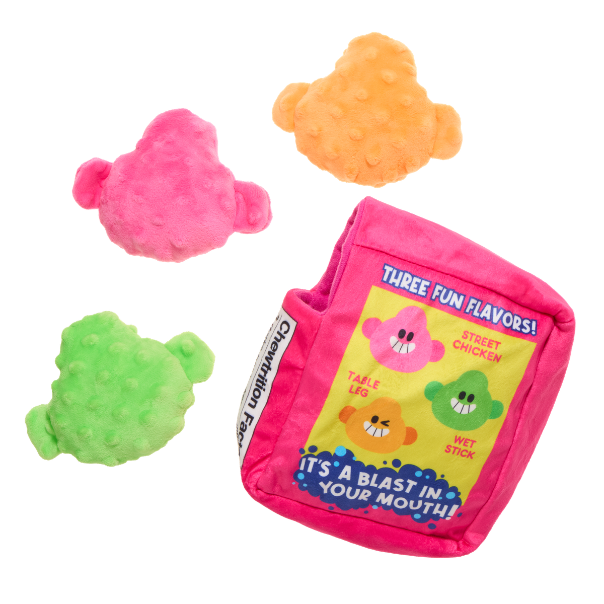 Dorks Plush Multi-Part + Enrichment Dog Toy