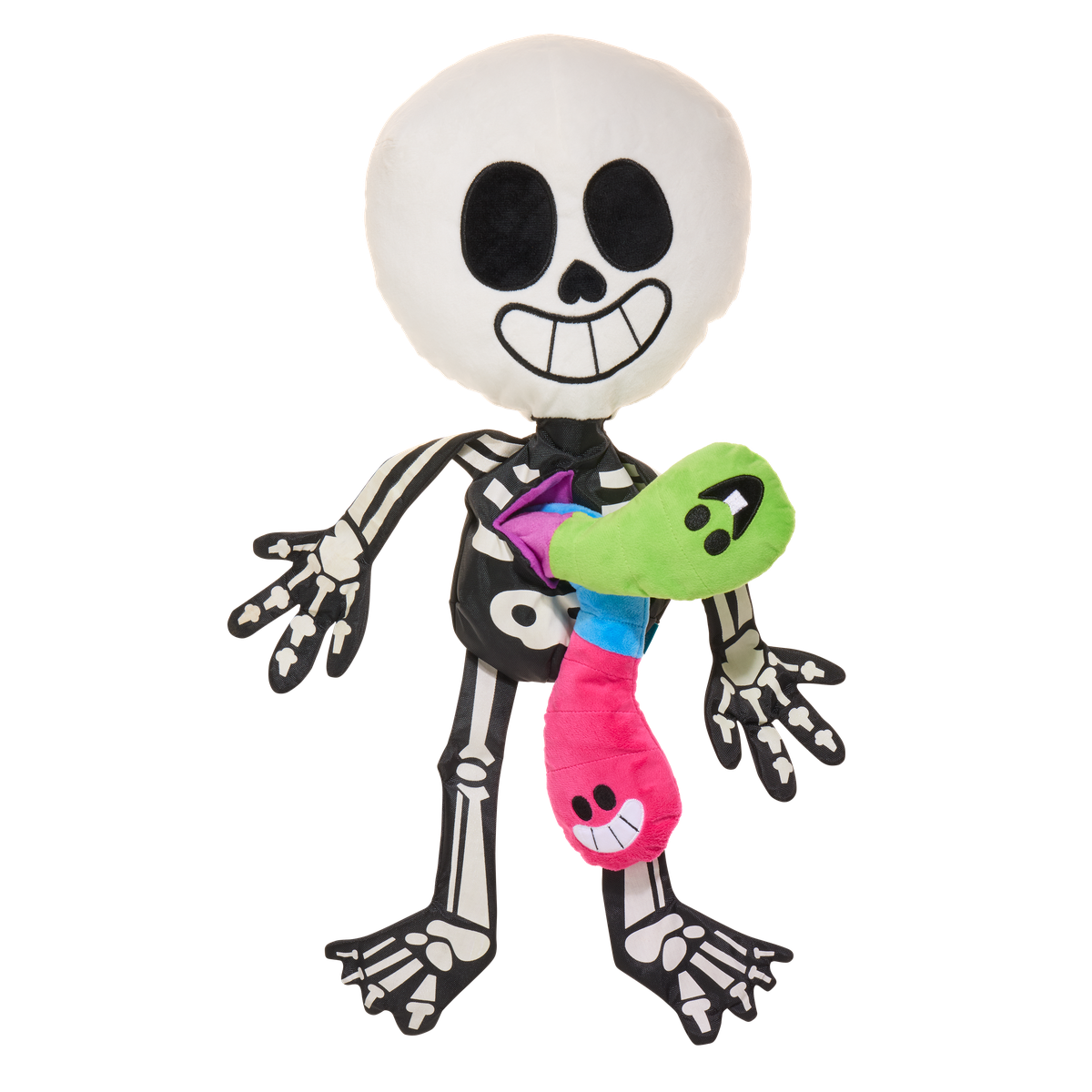 Skeleton Gnawtopsy Plush XXL Multi-Part + Tug + Enrichment Dog Toy
