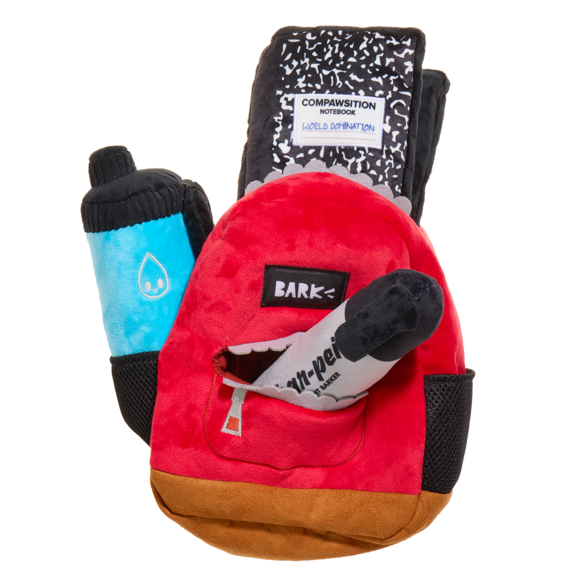 Teacher's Pet Backpack Plush Extra-Large + Multi-Part + Enrichment Dog Toy