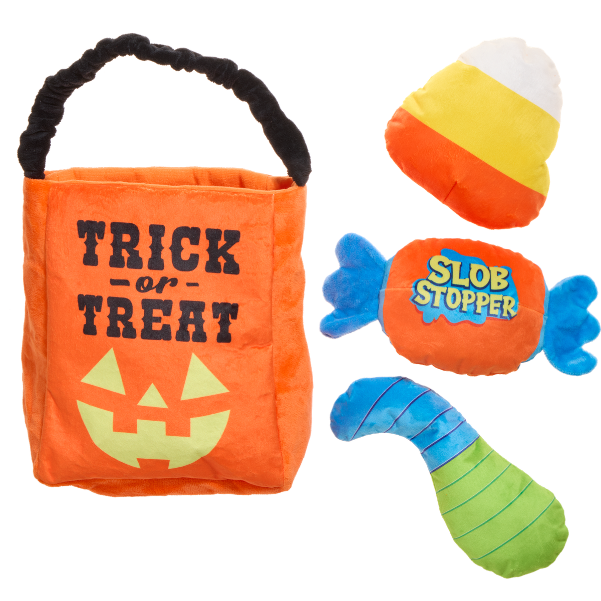 Candy Haul-O-Ween Plush Multi-Part + Tug + Enrichment Dog Toy