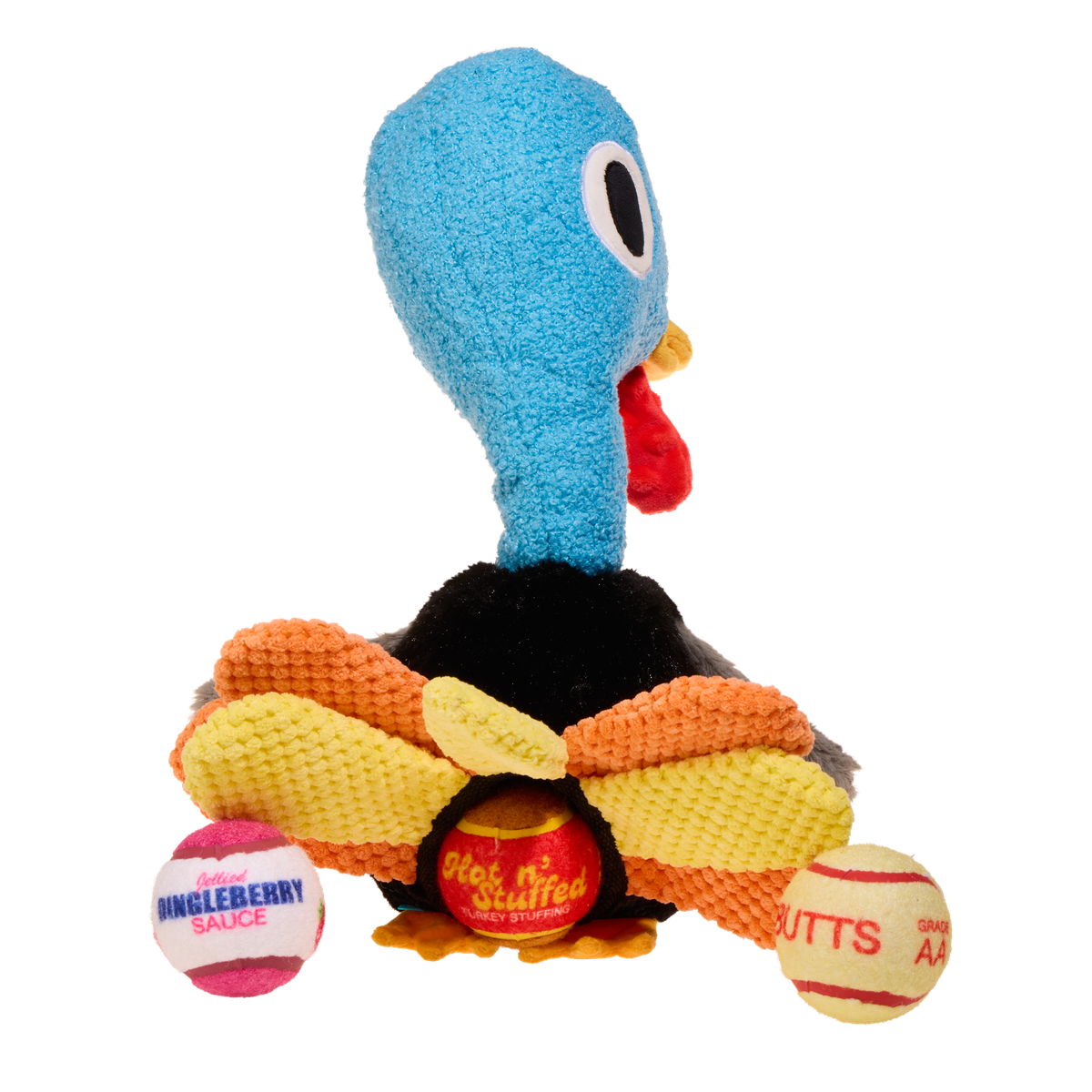 Jerky Turkey Plush XXL Multi-Part + Fetch + Enrichment Dog Toy