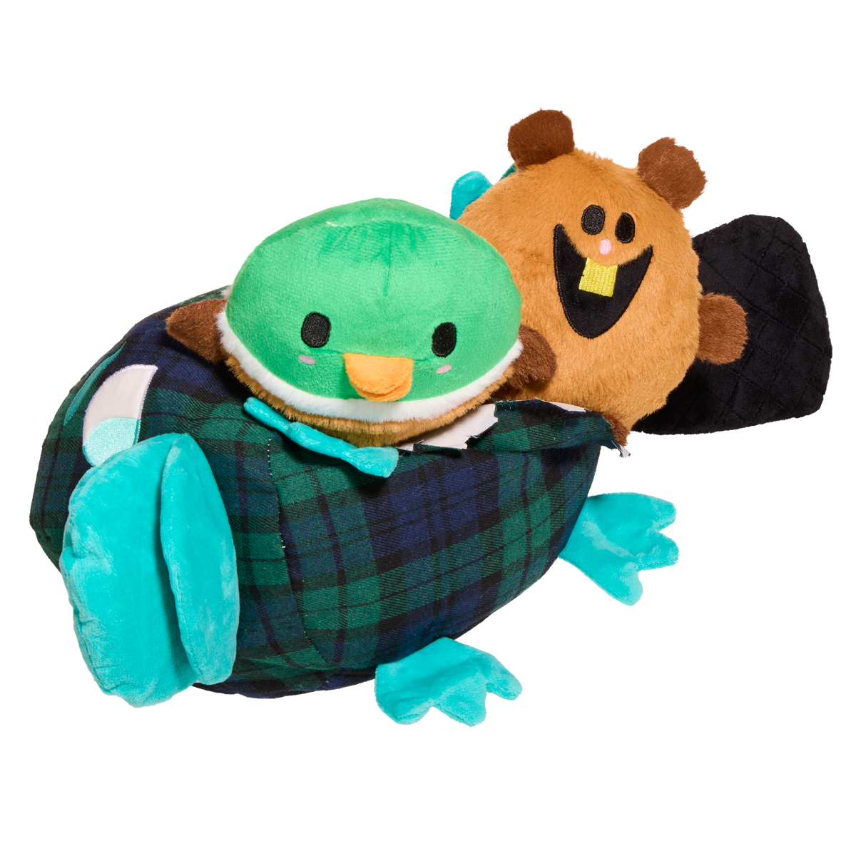Eggspecting Plaidypus Plush Extra-Large + 2-in-1 Dog Toy