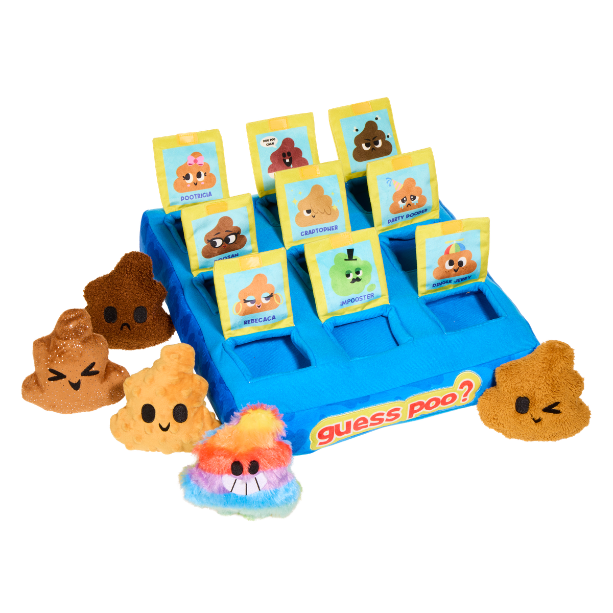 Guess Poo? Puzzle Plush Extra-Large + Multi-Part + Enrichment Dog Toy