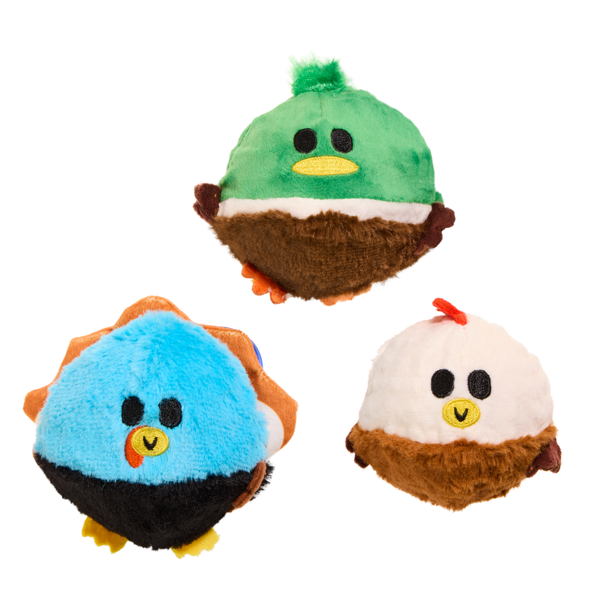 Tough Snuffed Turducken Super Chewer Durable 3-in-1 Dog Toy