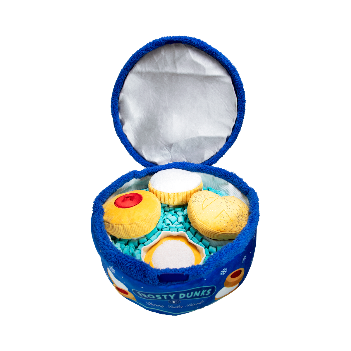 Frosty Dunks Plush Extra-Large + Multi-Part + Enrichment Dog Toy