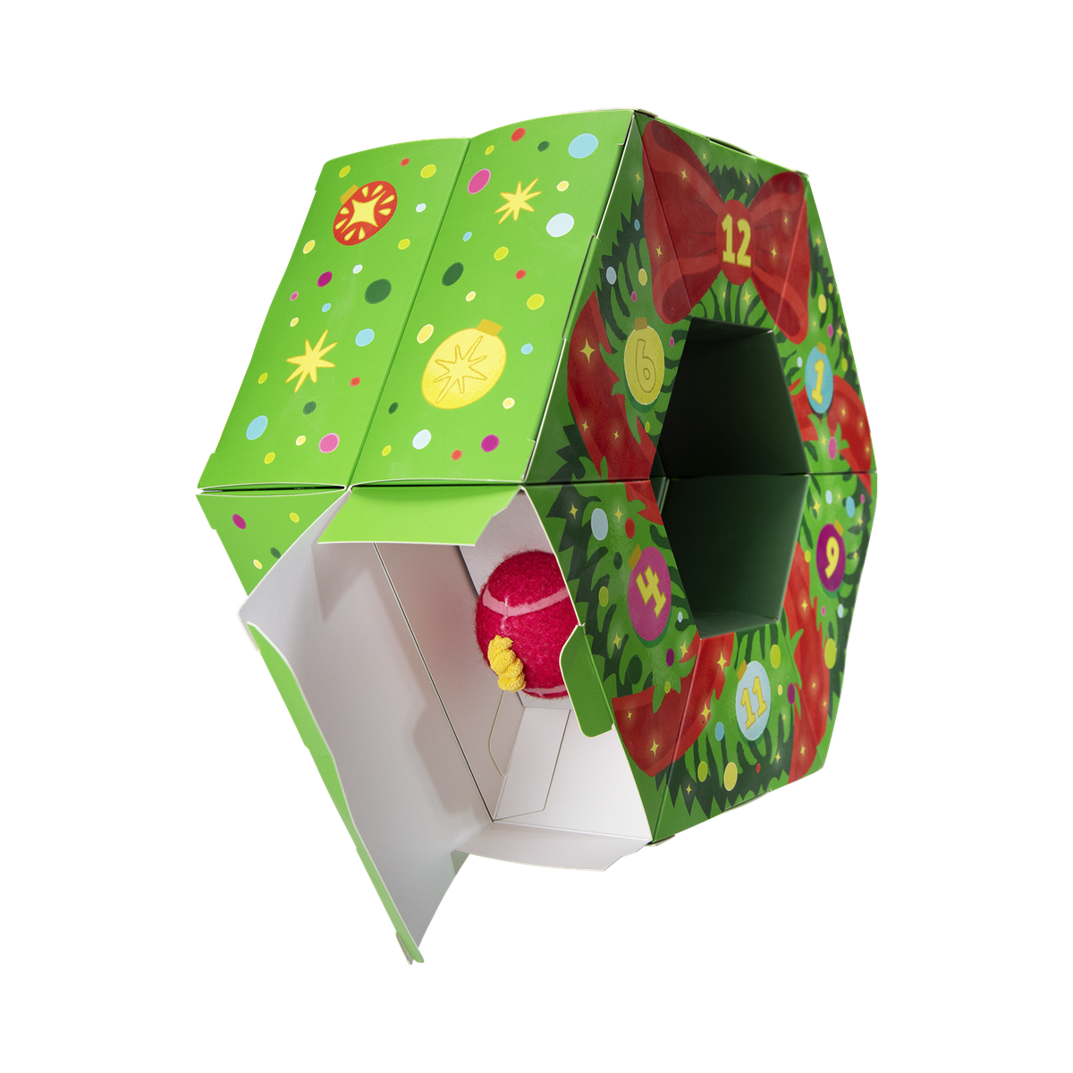 Poppin' Baubles Plush Multi-Part + Fetch Dog Toy
