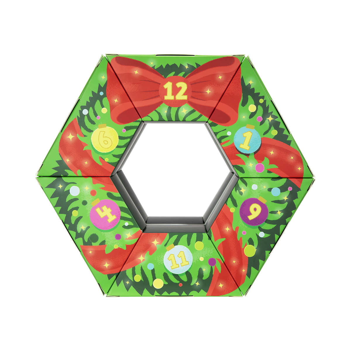 Poppin' Baubles Plush Multi-Part + Fetch Dog Toy