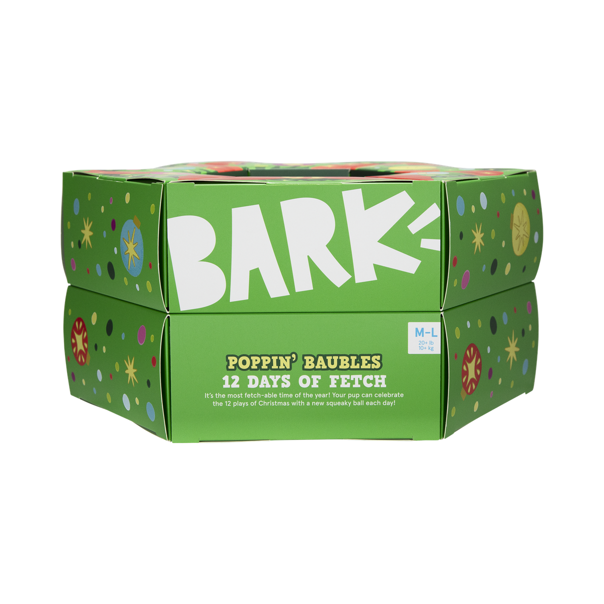 Poppin' Baubles Plush Multi-Part + Fetch Dog Toy