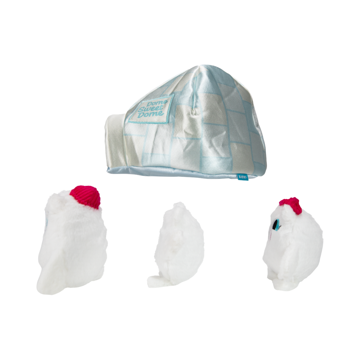 Dome Sweet Dome Plush Multi-Part + Enrichment Dog Toy