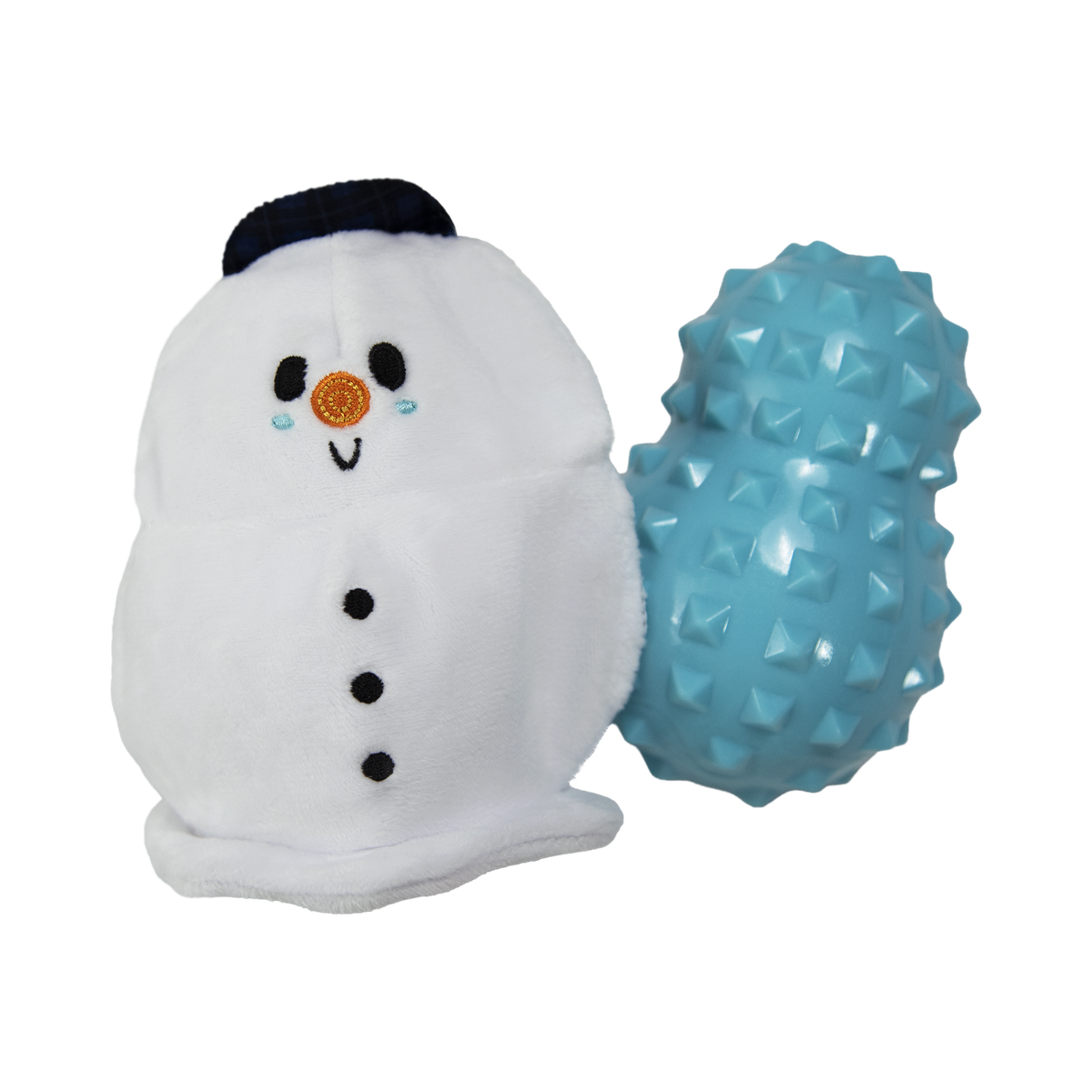 Slushy the Snowman Super Chewer Durable 2-in-1 Dog Toy