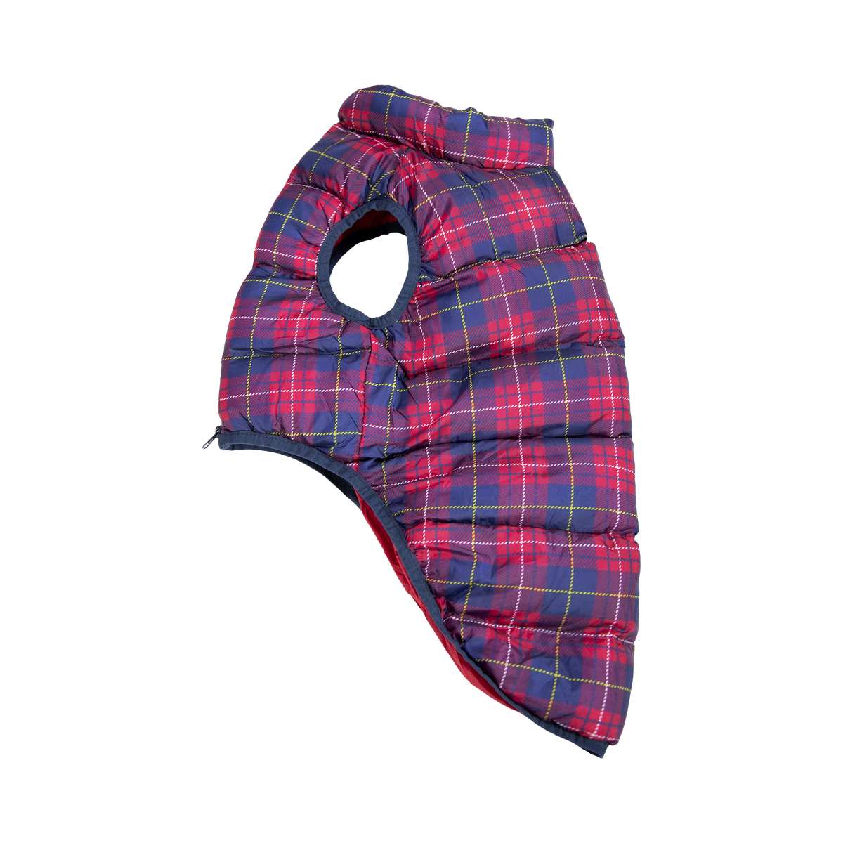 Plaid Dog Puffer#Color_Red