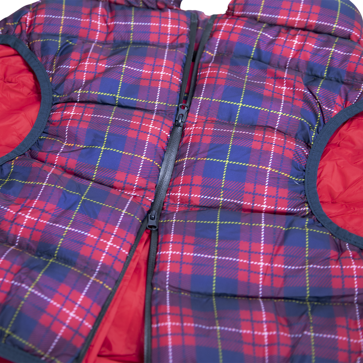 Plaid Dog Puffer#Color_Red