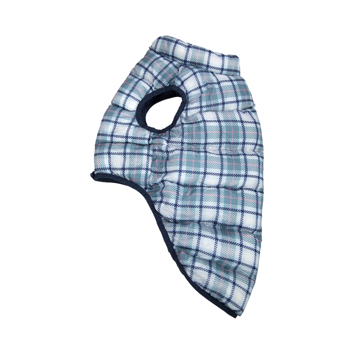 Plaid Dog Puffer#Color_Blue