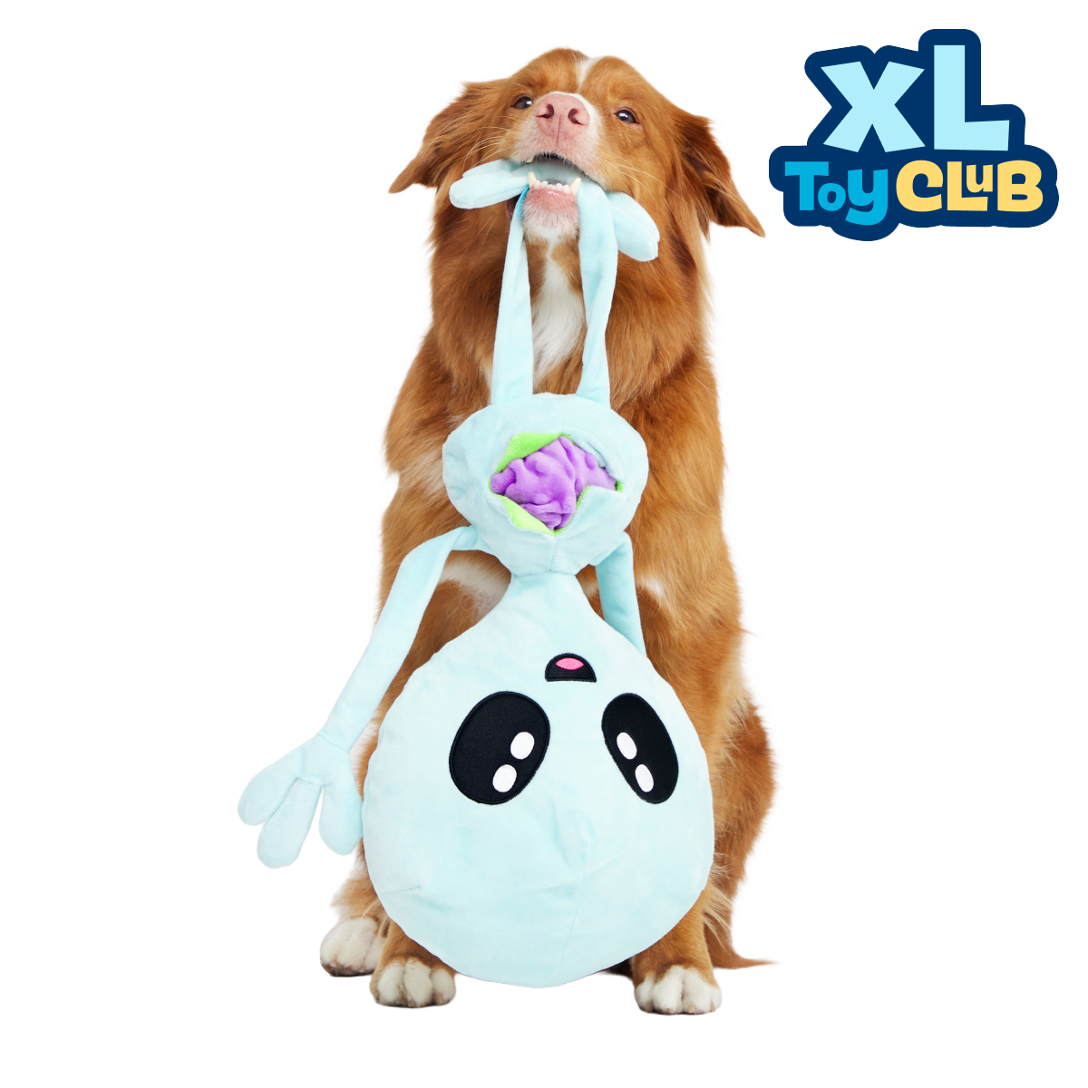 Alien Gnawtopsy Plush XXL 2-in-1 + Tug + Enrichment Dog Toy