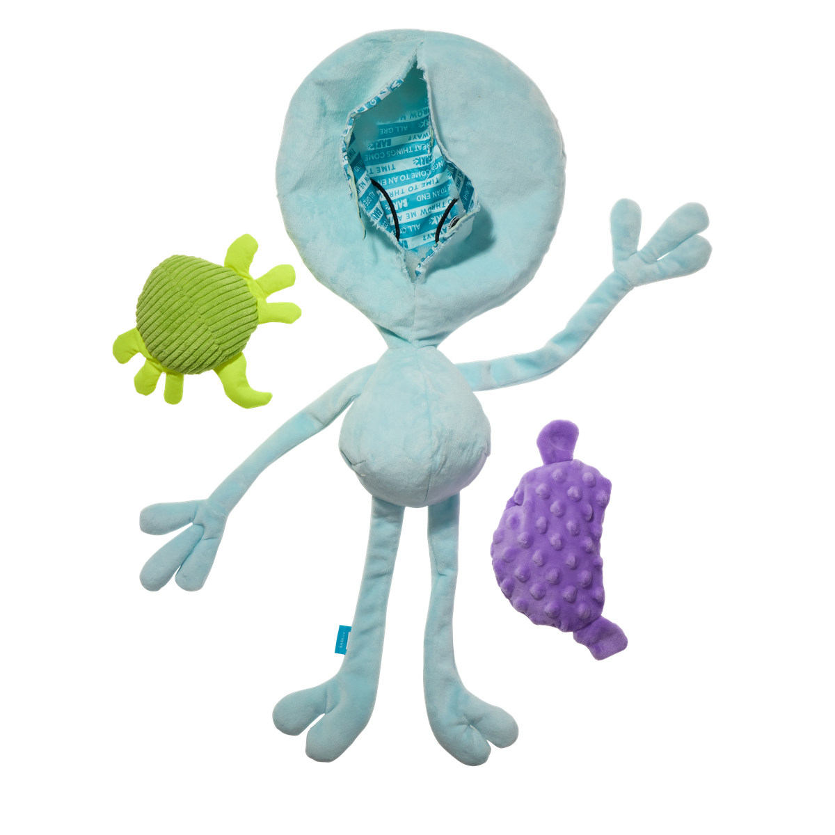 Alien Gnawtopsy Plush XXL 2-in-1 + Tug + Enrichment Dog Toy