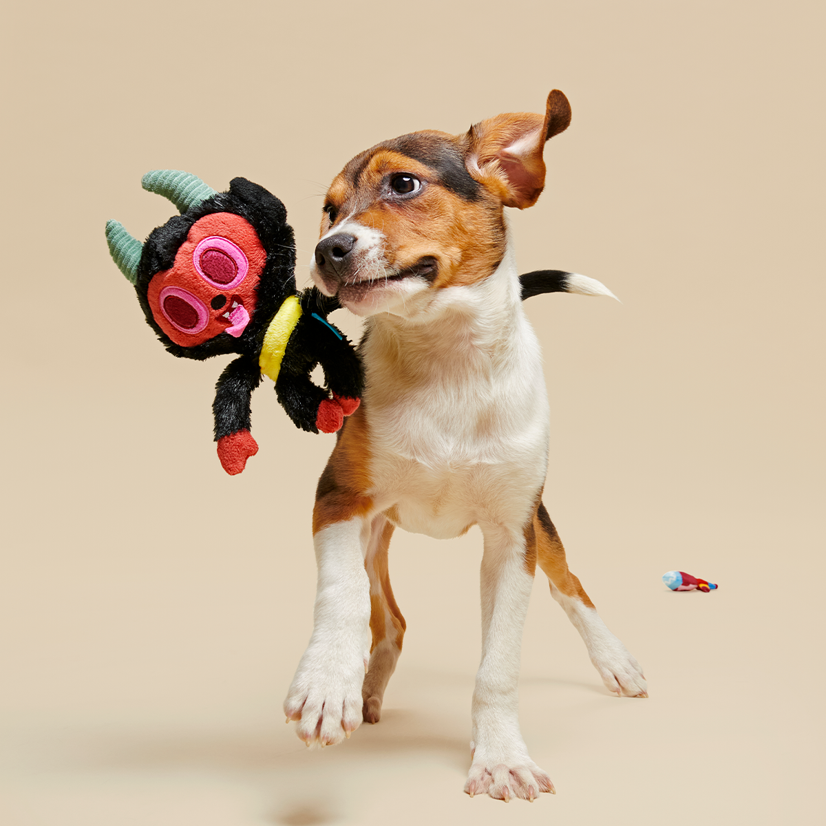 Merry Krampus Plush Multi-Part + Tug Dog Toy