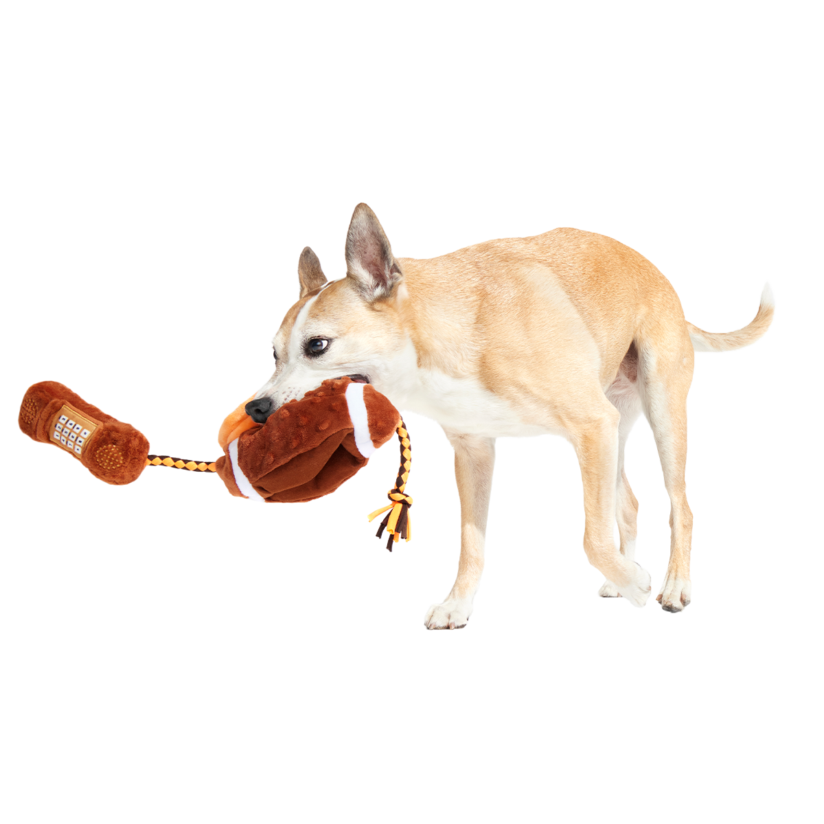 Go Long Distance Call Plush Tug Dog Toy