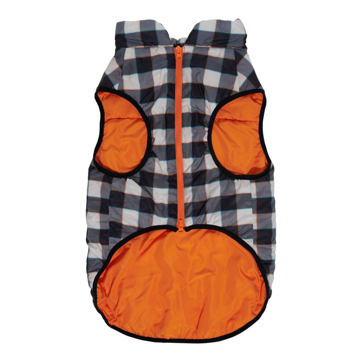 Plaid To The Bone Puffer Vest