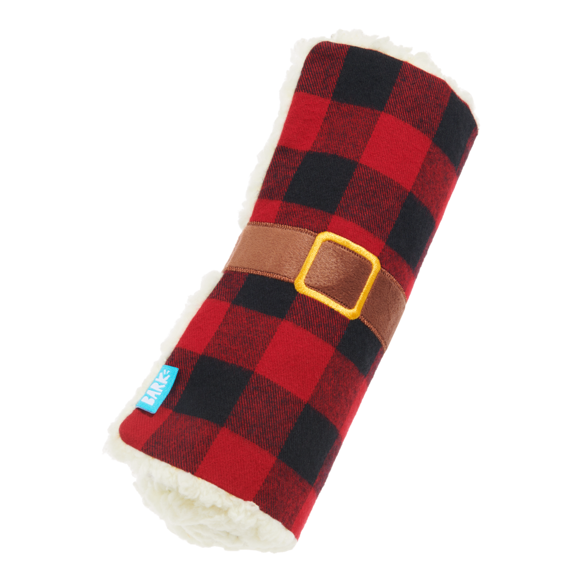 Plaid Party Plush Dog Toy & Treat Holiday Gift Box
