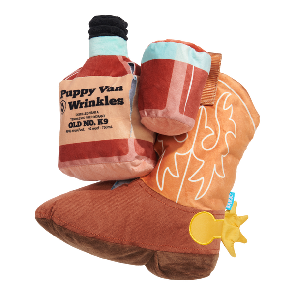 Bottoms Up Boot Plush 2-in-1 + Enrichment Dog Toy – BARK