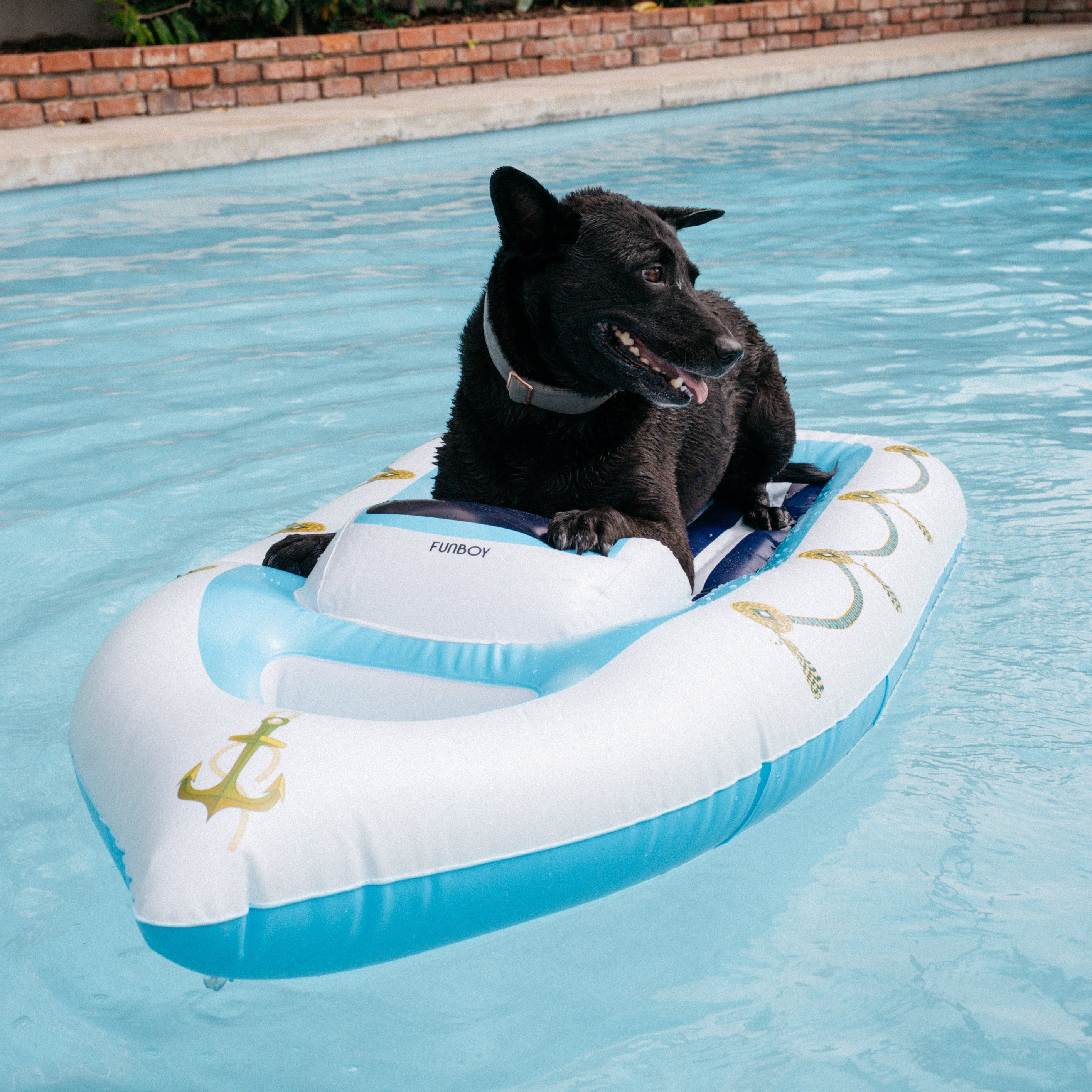 Yacht Boat Float For Pool Inflatable Dog Pool Float Funboy X BARK
