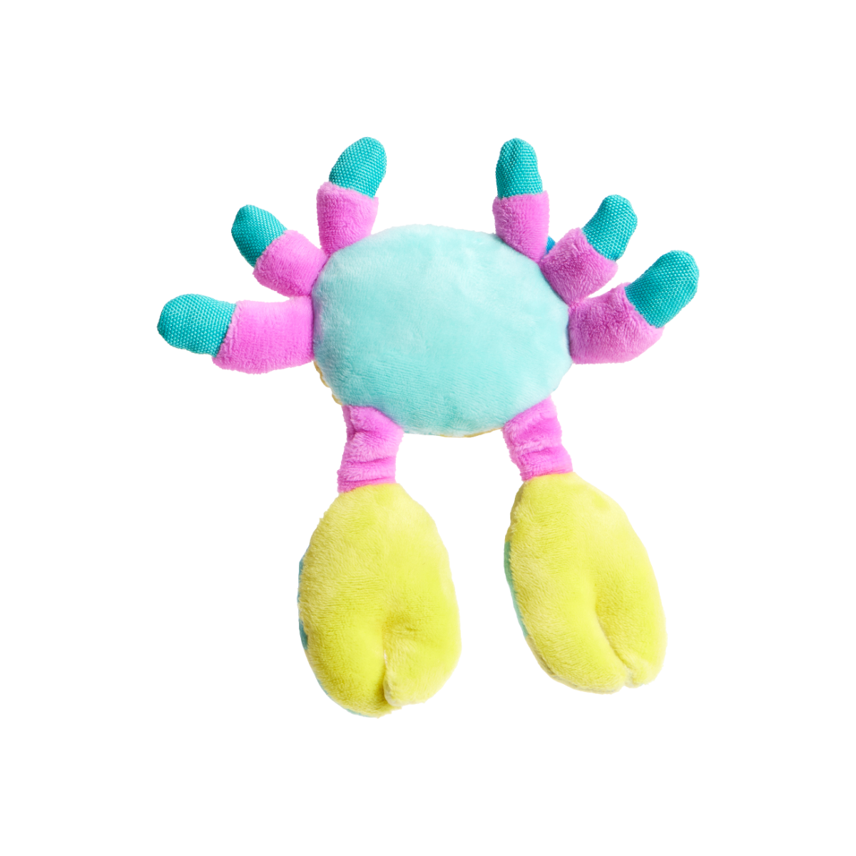 Moe The Mosaic Crab Plush Tug Dog Toy