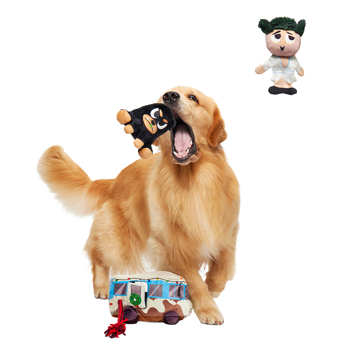 Cousin Eddie Comes to Town Plush Multi-Part + Tug Dog Toy