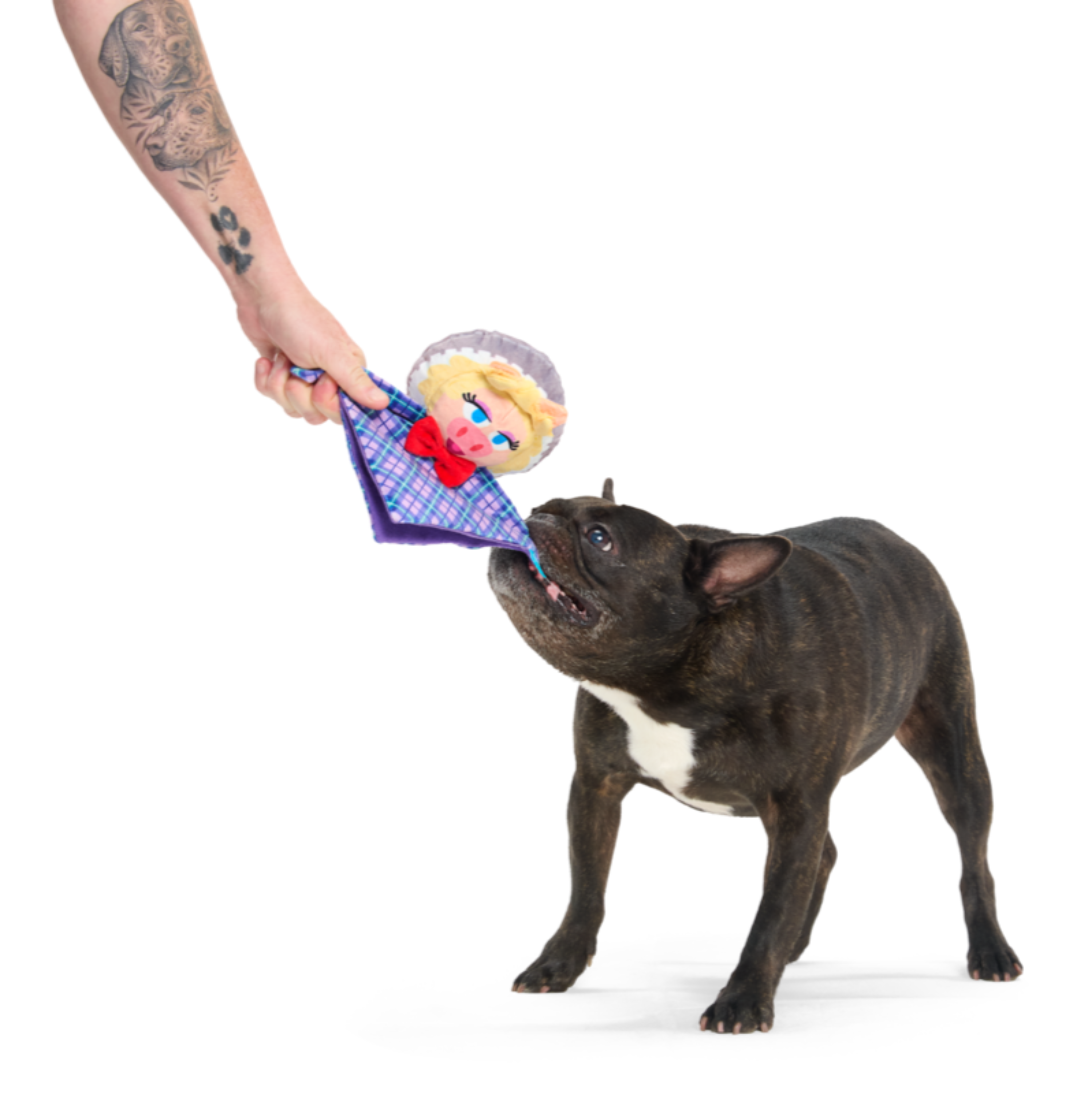 Miss Piggy as “Emily Catch-it” Plush Tug Dog Toy