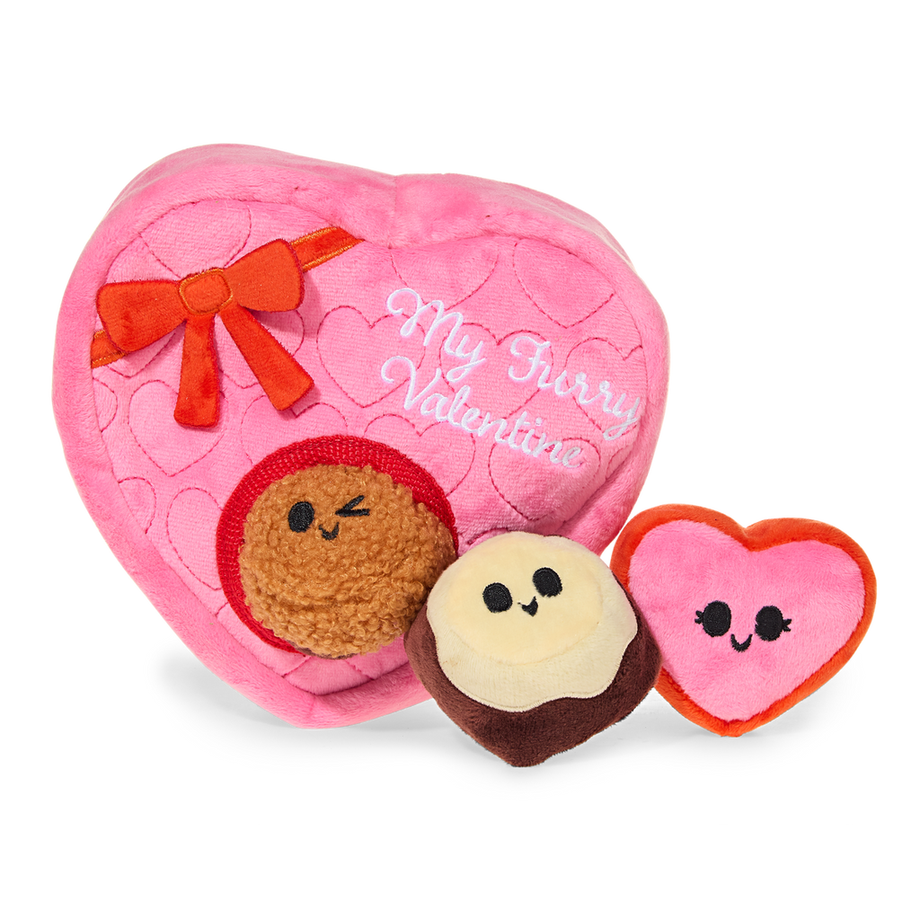 My Furry Valentine Chocolicks Plush Multi-Part + Enrichment Dog