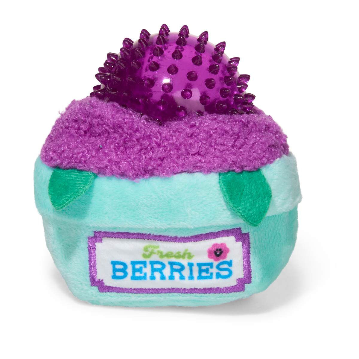 Blueberry Thrill Plush Multi-Part + Fetch + Enrichment Dog Toy