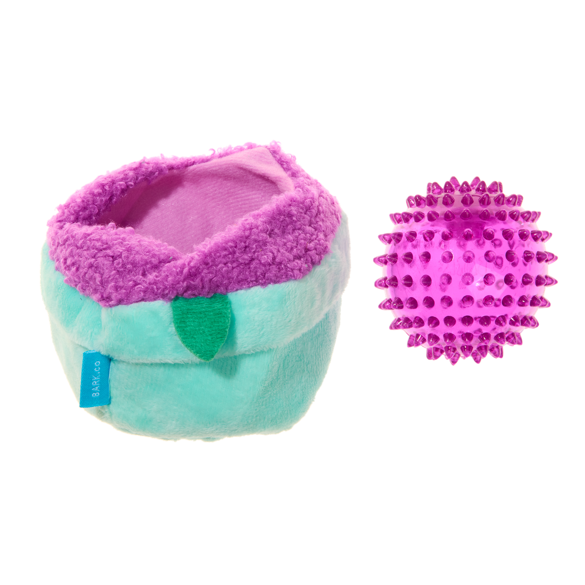 Blueberry Thrill Plush Multi-Part + Fetch + Enrichment Dog Toy