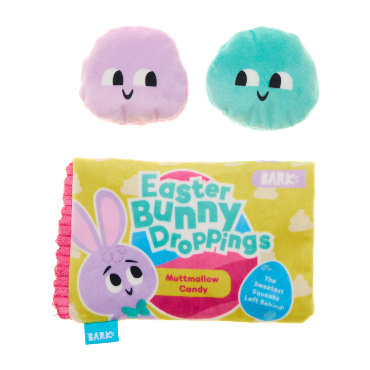 Easter Bunny Droppings Plush Multi-Part + Enrichment Dog Toy