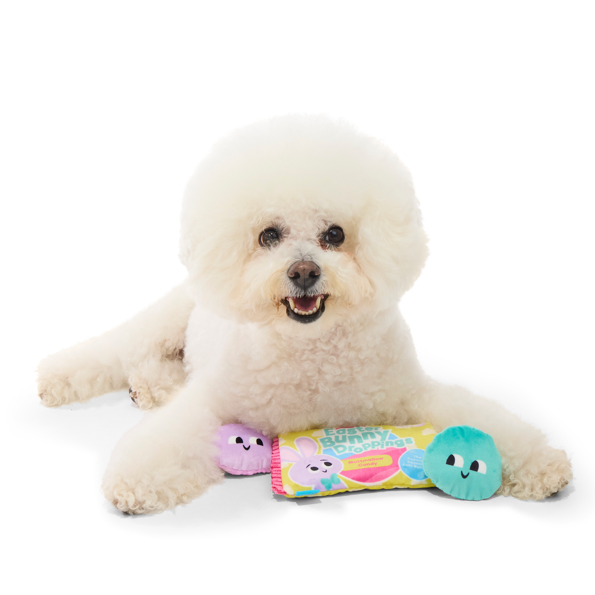 Easter Bunny Droppings Plush Multi-Part + Enrichment Dog Toy