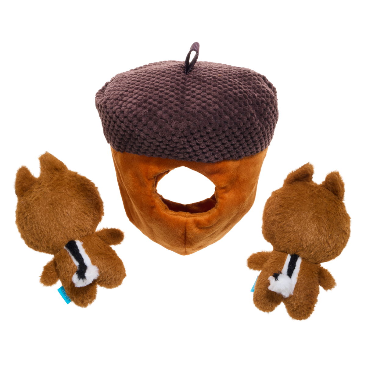 Chip 'N Dale in a Nutshell Plush Multi-Part + Enrichment Dog Toy