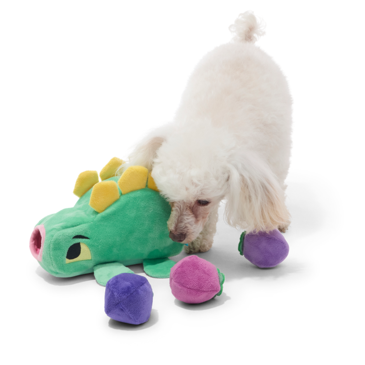 Berry Hungry Bernard Plush Multi-Part + Enrichment Dog Toy