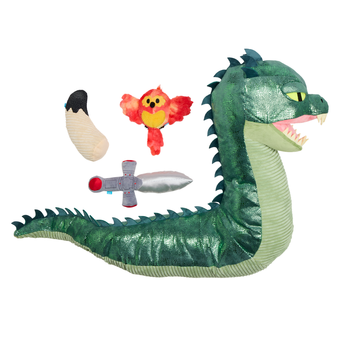 Basilisk Plush XXXL Multi-Part + Enrichment Dog Toy