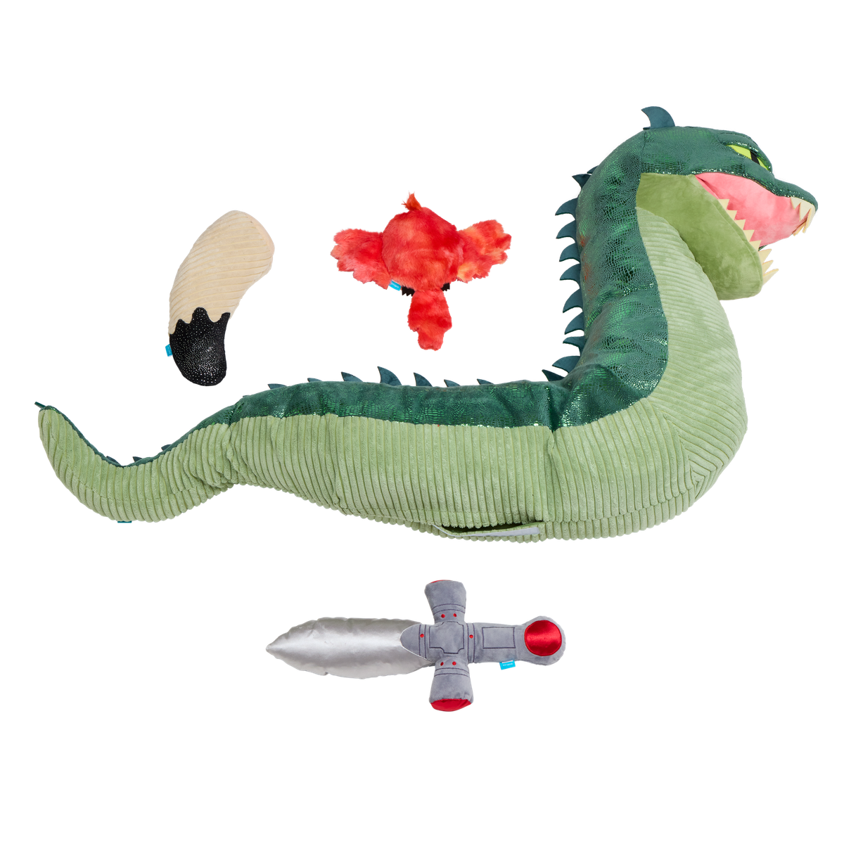 Basilisk Plush XXXL Multi-Part + Enrichment Dog Toy