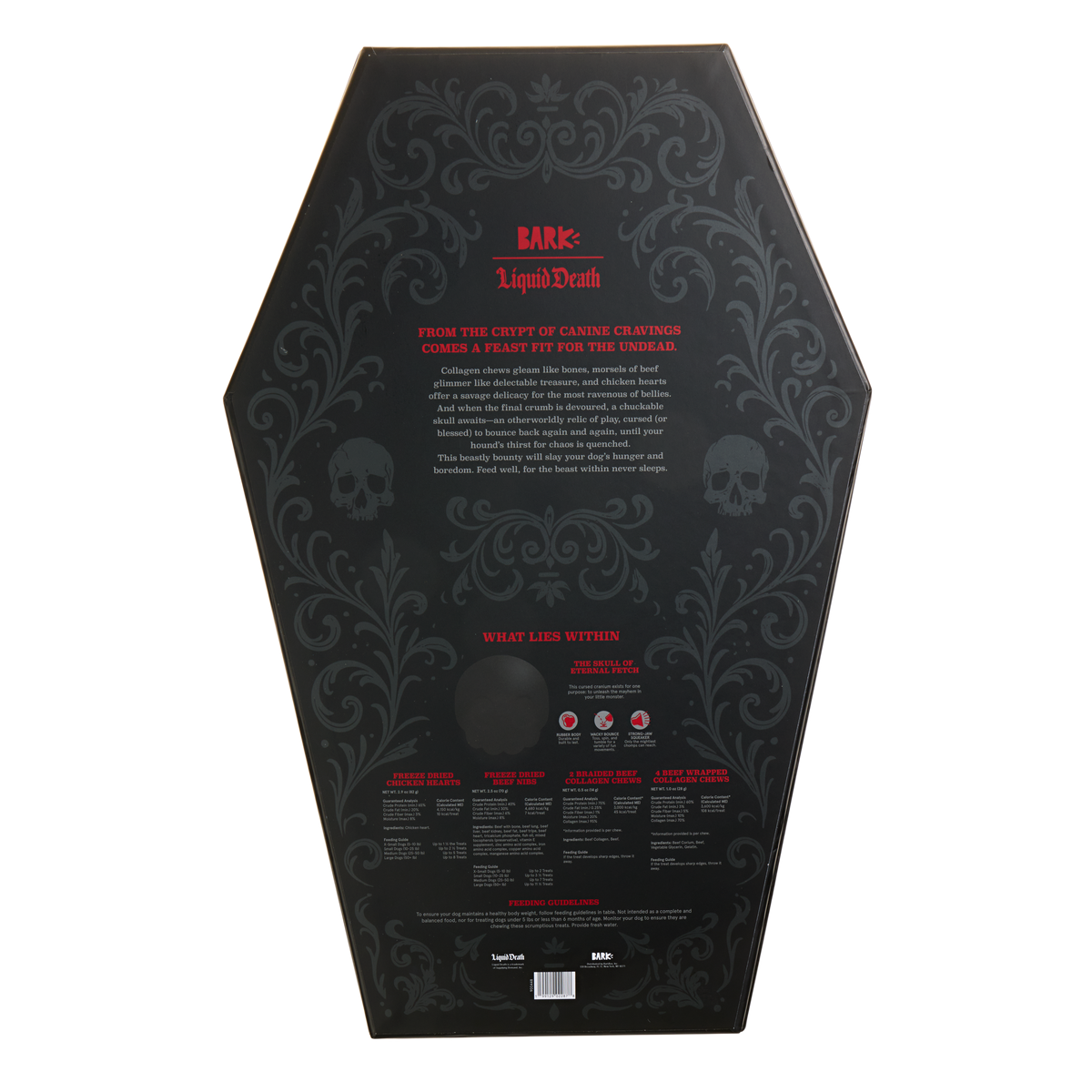 BARK x Liquid Death Feed the Beast Consumables Packup
