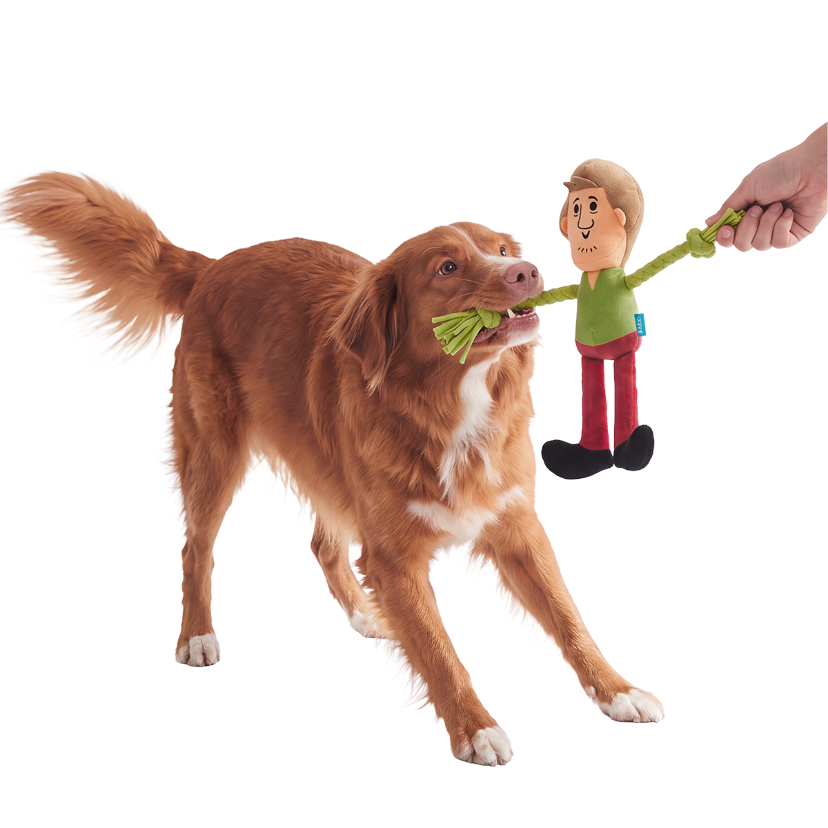 Ruh-Rope Shaggy™ Plush Tug Dog Toy