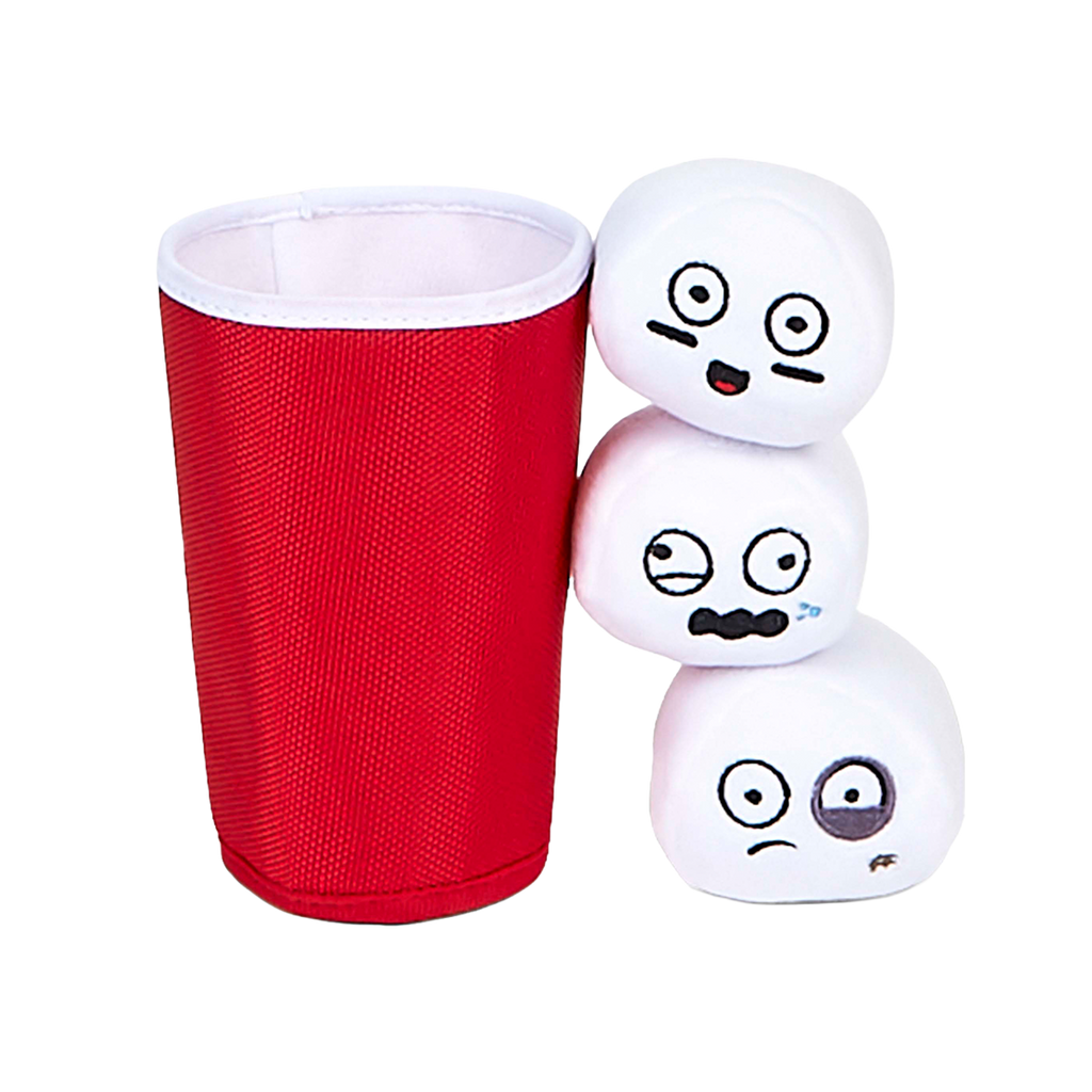 Bark Pong Cup Plush Multi-Part + Fetch Dog Toy – BARK