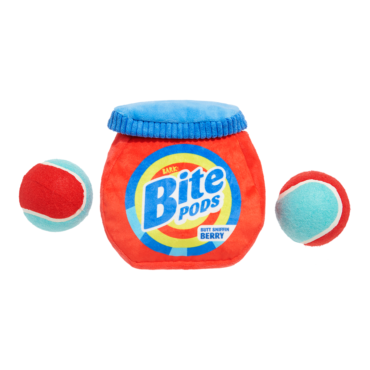 Bite Pods Plush Multi-Part + Fetch + Enrichment Dog Toy