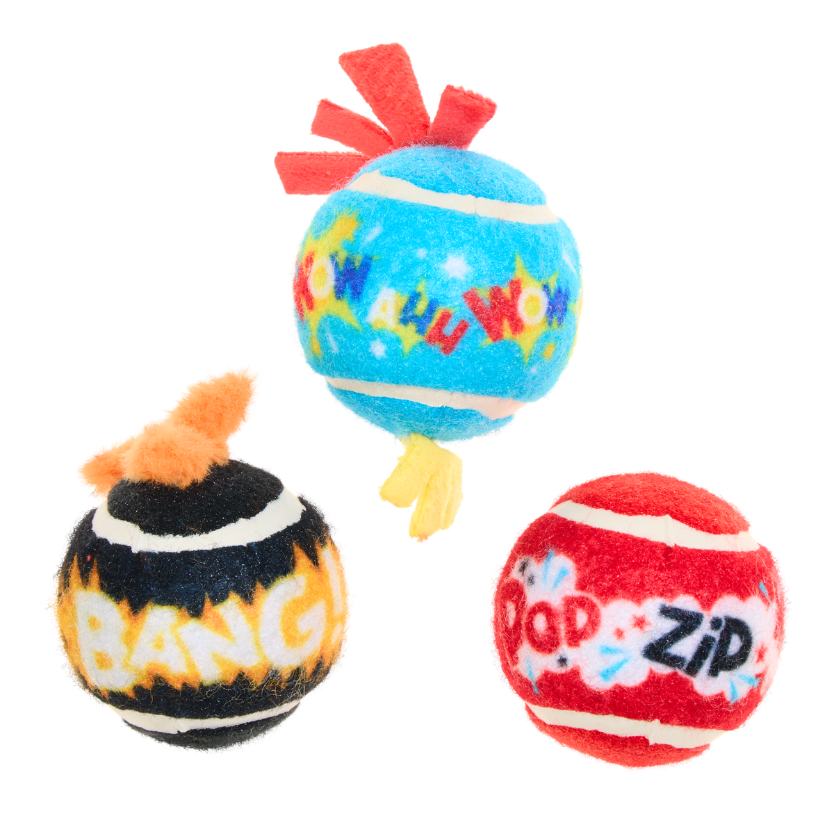 Tennis Ball Club, 3 Squeaky Monthly Tennis Ball Dog Toys