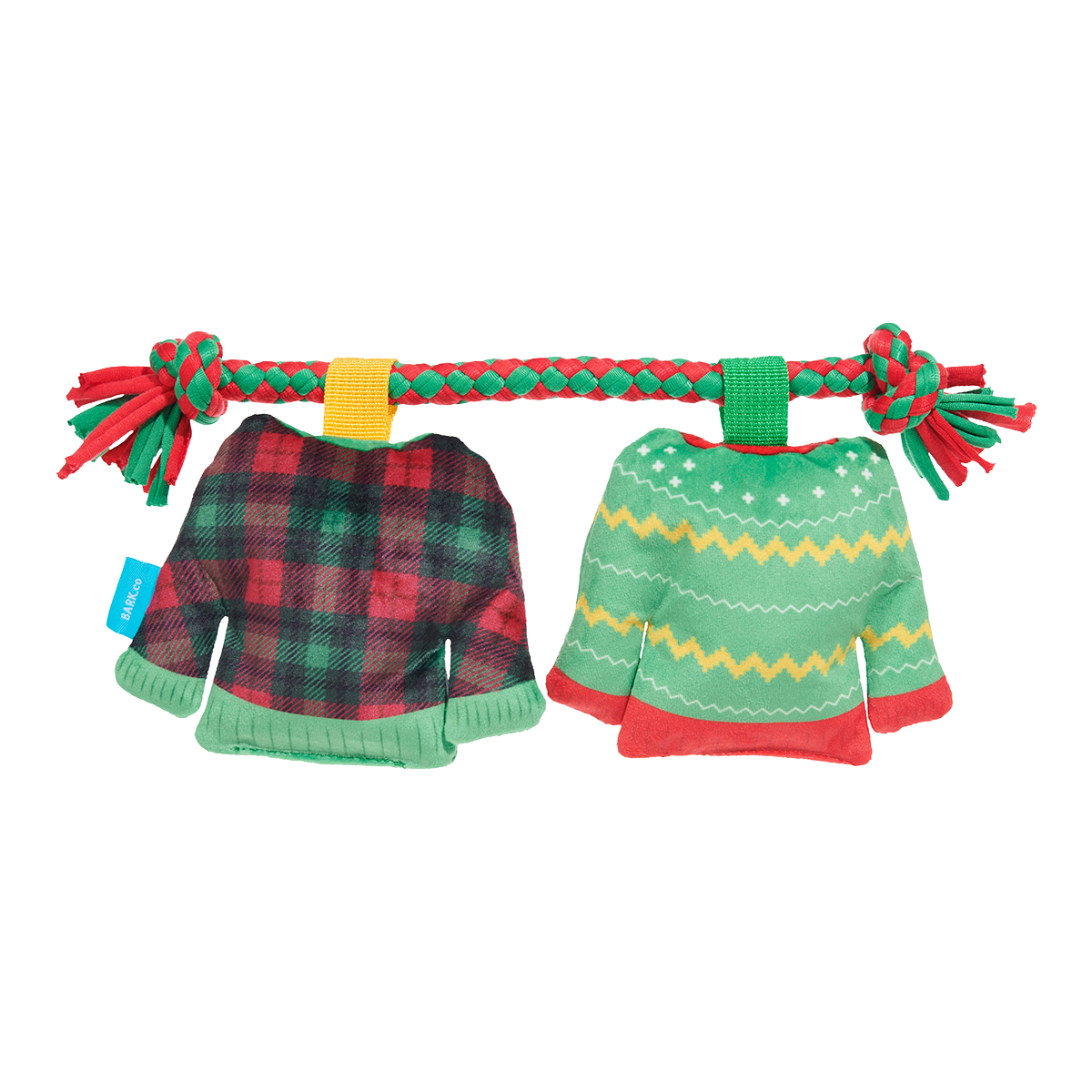 Christmutts Sweater Plush Tug Dog Toy