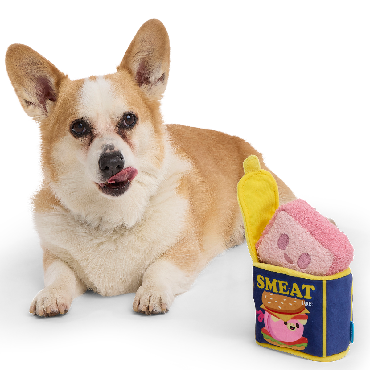 Canned Smeat Plush Multi-Part + Enrichment Dog Toy