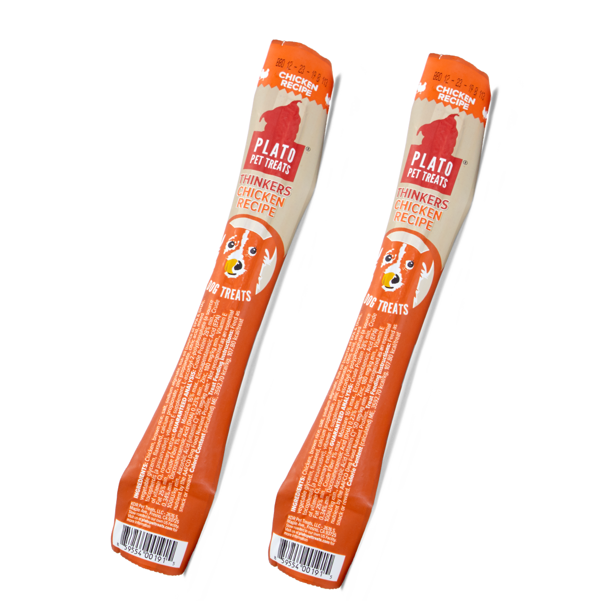 Chicken Thinkers Stick Hard & Chewy Dog Treats, 2-Pack