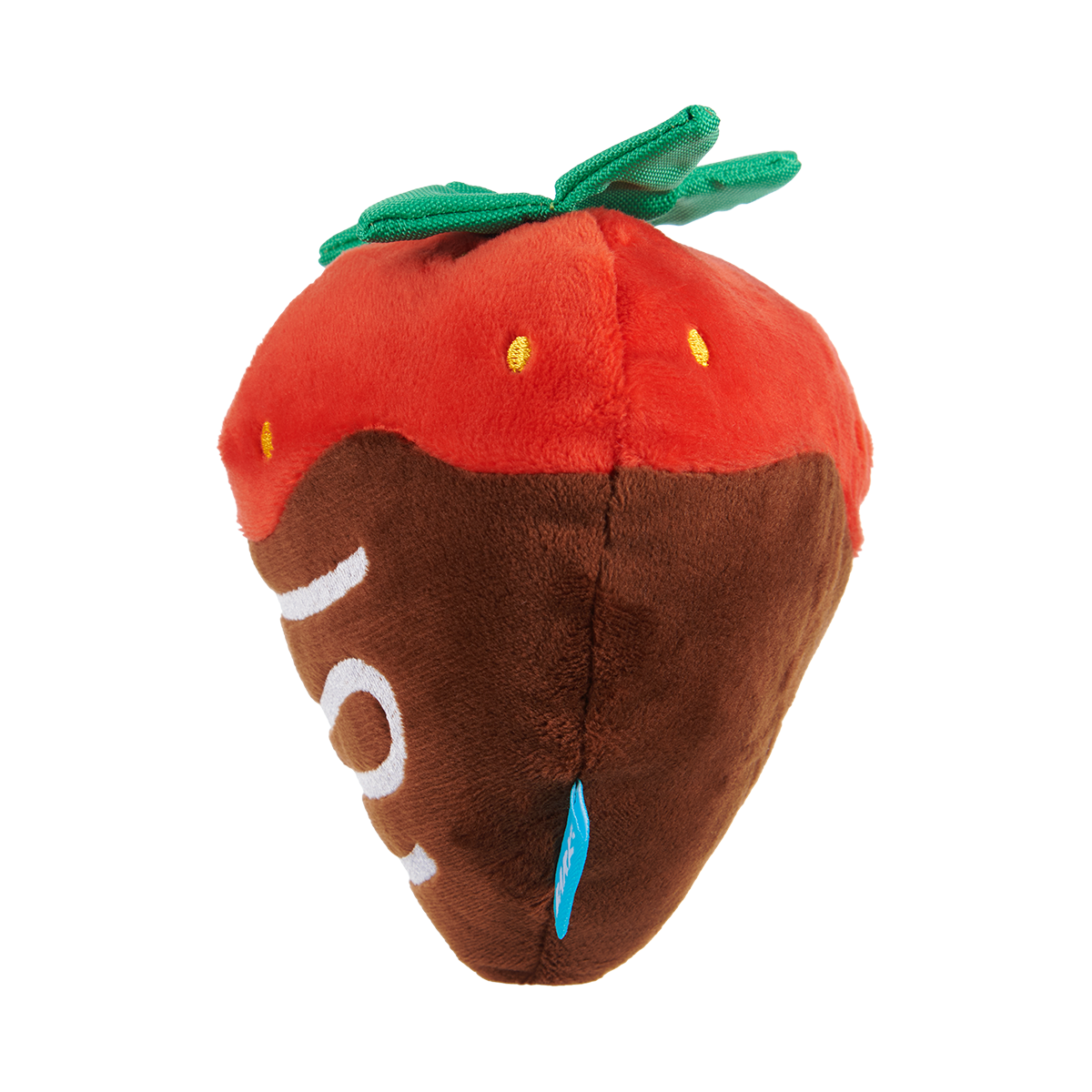 Chocolate Slobber Strawberry Plush Fetch Dog Toy