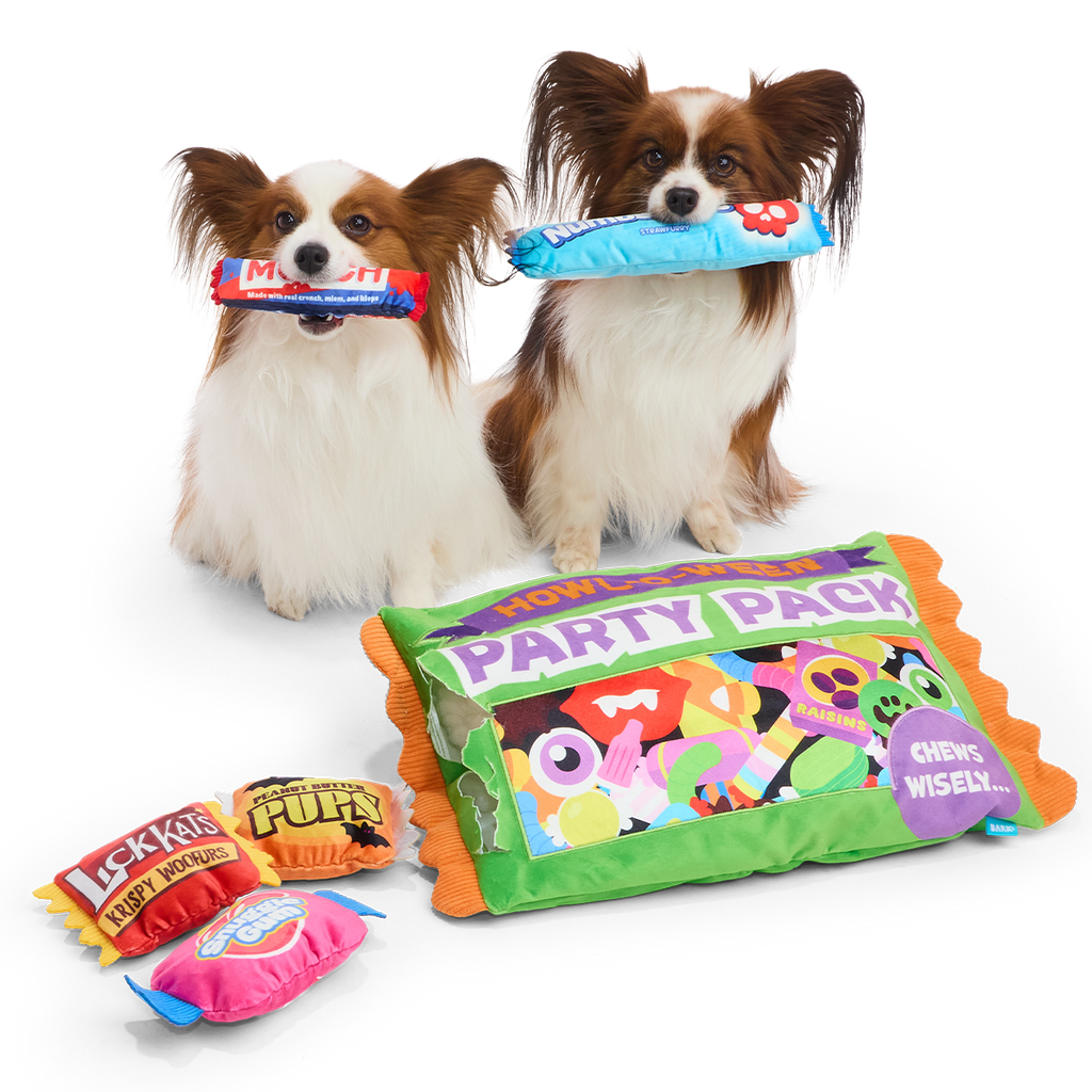 Chomp-Size Candy Pack Plush Extra-Large + 2-in-1 Dog Toy – BARK