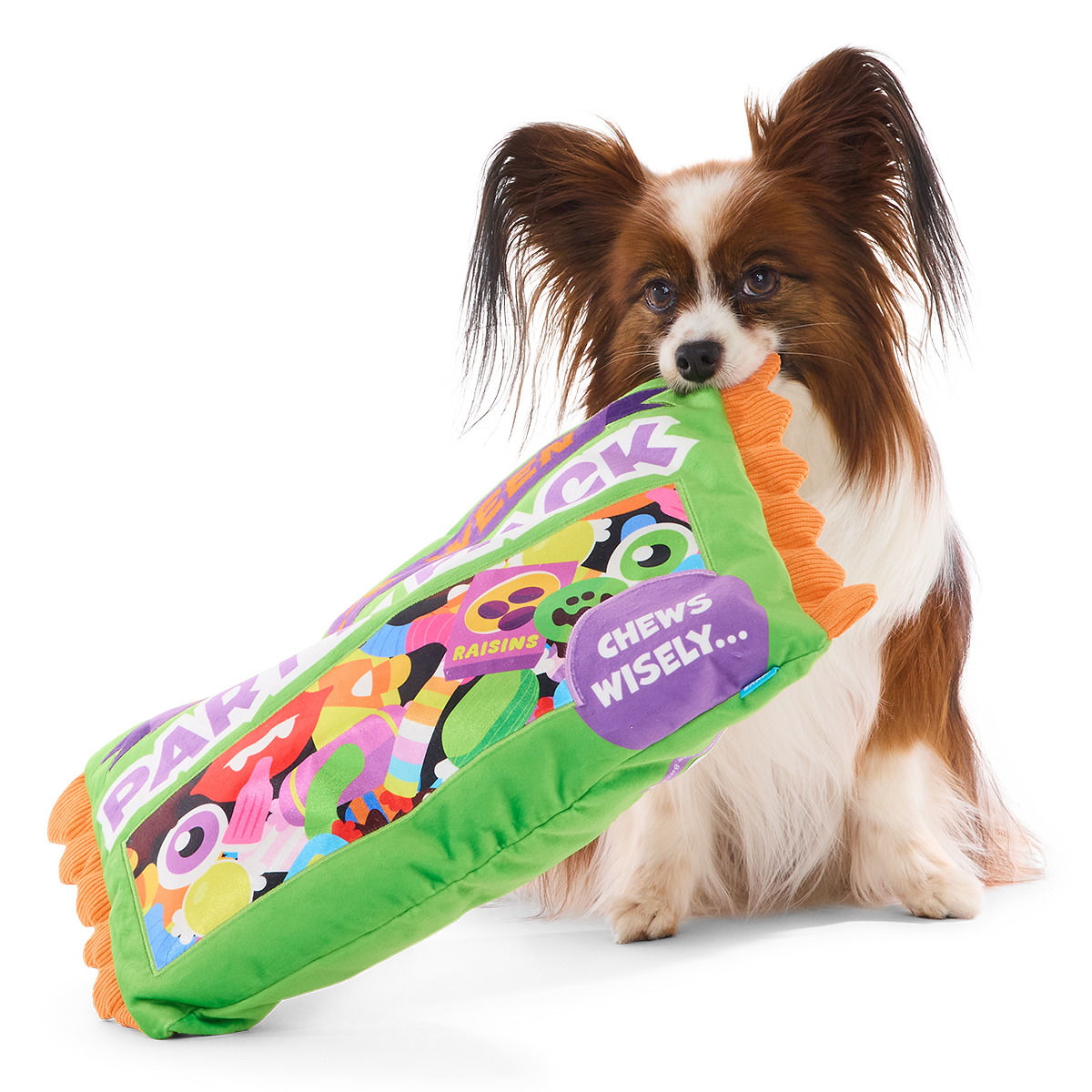 Chomp-Size Candy Pack Plush Extra-Large + 2-in-1 Dog Toy