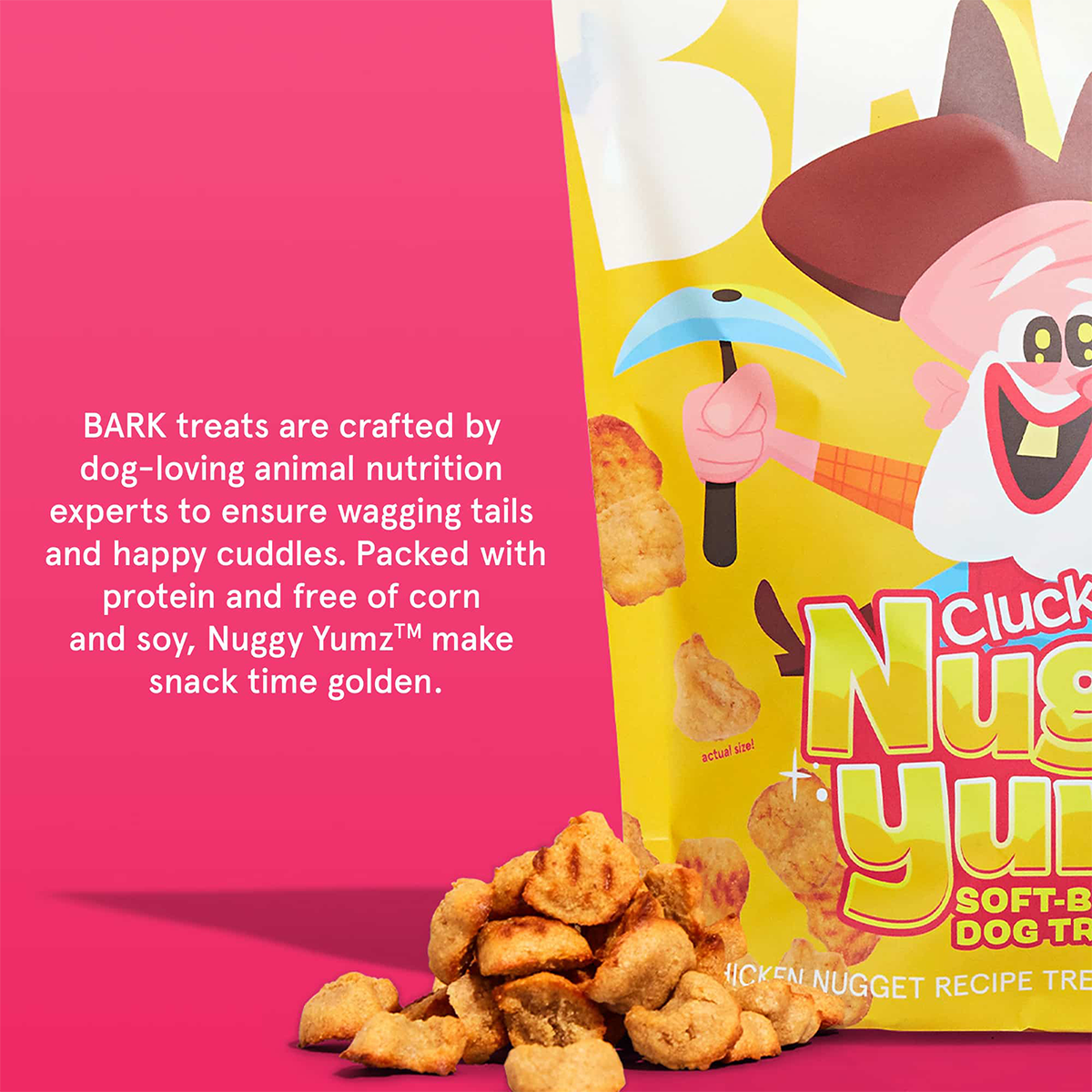 Clucky Nuggy Yumz Soft+Chewy Chicken Dog Treats, 24 oz